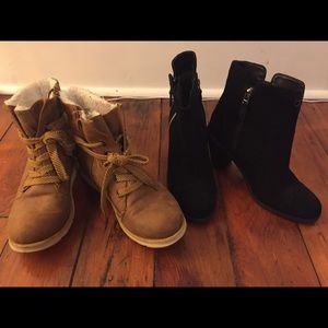 FLASH BOOT SALE! Black and brown boots.